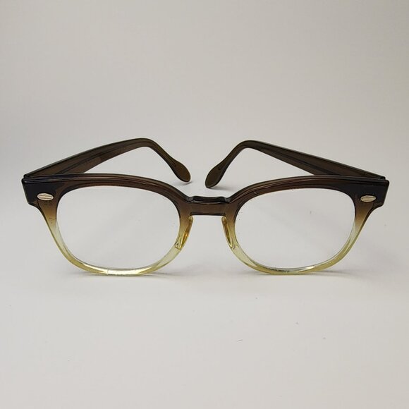 Vintage 1950s SRO USA Brown 6 Eye Glasses - Picture 2 of 8